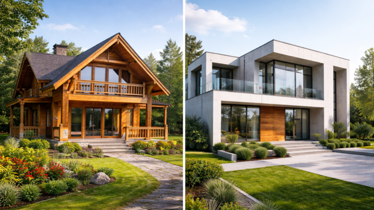 Casas de madera vs Casas de hormigon